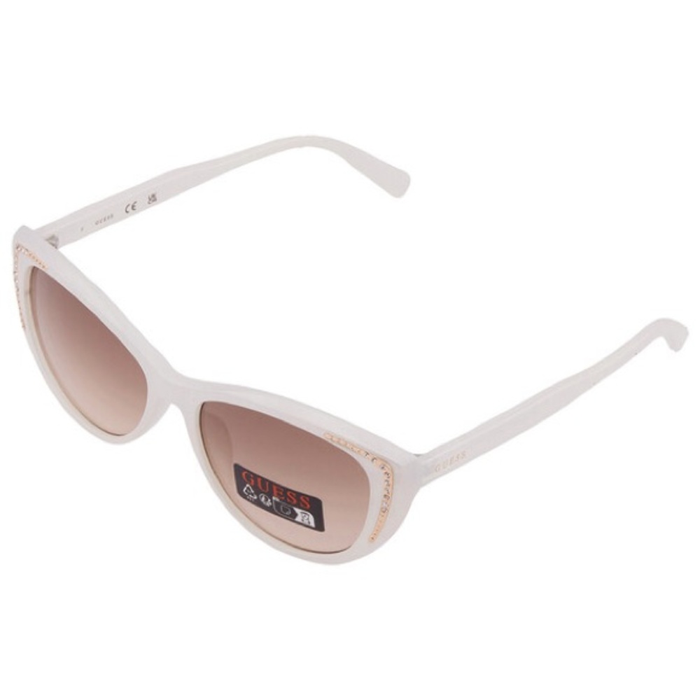 Guess Off-White Cat-Eye Sunglasses